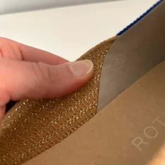 Rothy's The Espadrille Gold Stripe Size 9.5. New in Box! - Picture 10 of 15